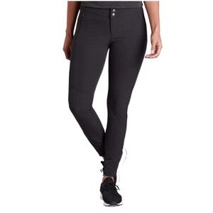KUHL Women Transcendr Skinny Hiking Pants Black size 10 ankle zip style 6321